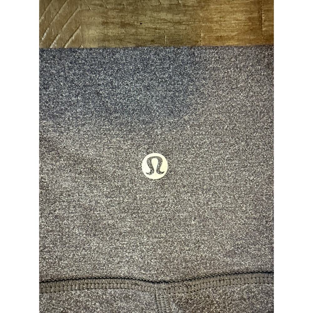Lululemon Leggings Wunder Under Crop Mid-Rise Luxtreme 21" Heathered Gray Size 2 - Picture 4 of 12